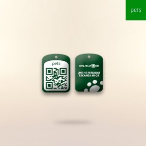 Silincode Placa Pets Qr DNI de tu mascota con el contacto de los dueños para recuerarla