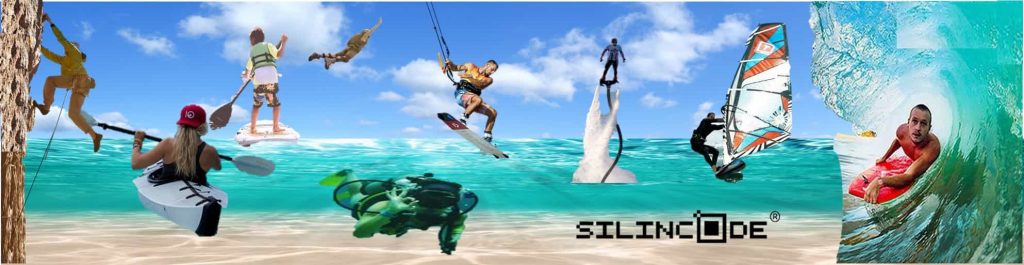Stiker SOS emergencia deportes de agua, acuatico, buceo y riesgo, vela