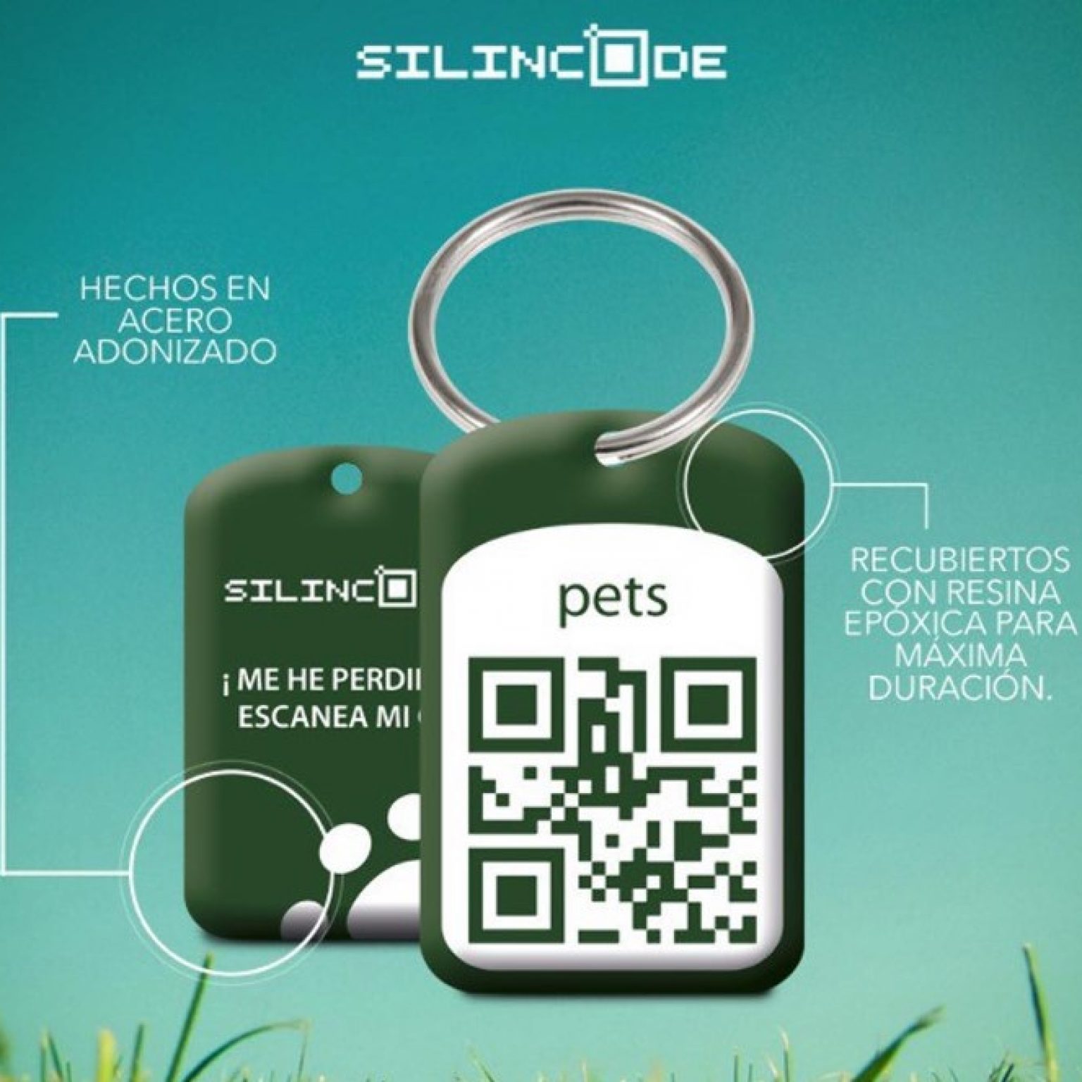 Silincode Qr Pets Mascotas carateristicas de fabricación